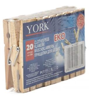 Wasknijpers Hout 20st bruin