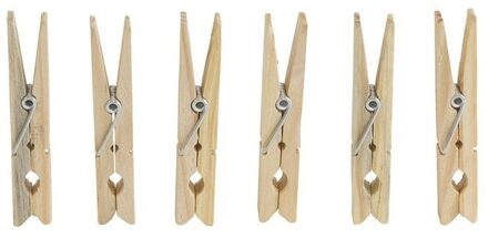 Wasknijpers jumbo - 40x - hout - wasgoedknijpers - grote knijpers