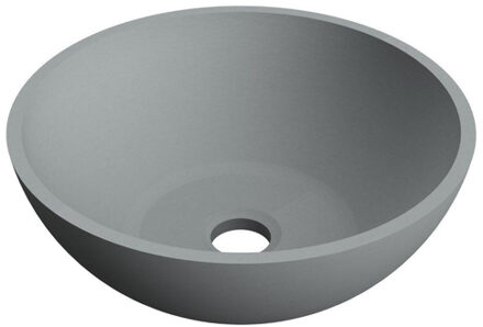 Waskom Arcqua Prince Opbouw 38x14 cm Rond Mat Beton