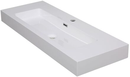 Waskom Badkamer Arezzo - Vierkant - Wit - 38cm