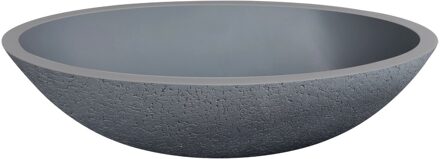 Waskom Best Design Craquelé-stone 52x38x14 cm Solid Surface Lava Grijs