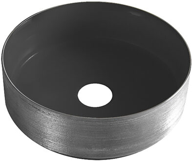 Waskom BWS Dink 36x36 Cm Rond Gunmetal / Mat Zwart