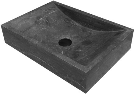 Waskom BWS Salt 50x35x12 cm Hardsteen Zwart