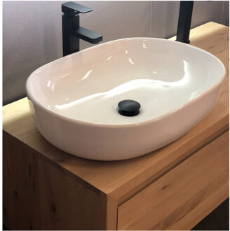 Waskom Casajoy 60x42x15cm Keramiek Milan Wit