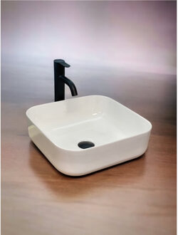 Waskom Casajoy Blanco Vierkant 38cm Keramiek Wit