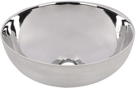 Waskom Differnz Shine Zilver/Wit 40 x 13,5 cm