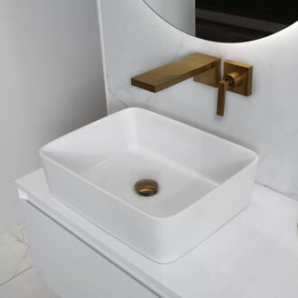 Waskom Loutro Gio Rechthoek 48x37x12 Keramiek Wit