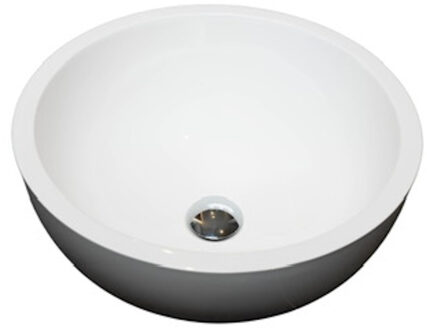 Waskom Loutro Milano Rond 39x39x15.5 cm Hoogglans Wit