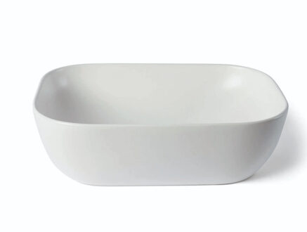 Waskom Luca Sanitair Ceramics Rechthoekig 45,5x45,5x13,5 Keramiek Mat Wit