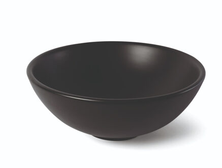 Waskom Luca Sanitair Ceramics Venere Rond 41x41x16 Keramiek Mat Zwart Luca Sanitair