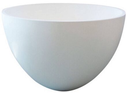 Waskom Opbouw Eco Rond 48x48x30cm Solid Surface Glans Wit