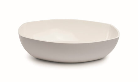 Waskom Opbouw Luca Sanitair Danish Oval 48x32,5x13,5 Mineral Stone Glans Wit OP=OP Luca Sanitair