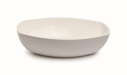 Waskom Opbouw Luca Sanitair Danish Oval 48x32,5x13,5 Mineral Stone Glans Wit OP=OP