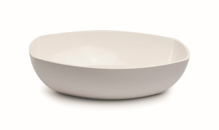 Waskom Opbouw Luca Sanitair Danish Oval 48x32,5x13,5 Mineral Stone Glans Wit OP=OP