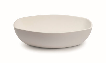 Waskom Opbouw Luca Sanitair Danish Oval 48x32,5x13,5 Mineral Stone Mat Wit OP=OP