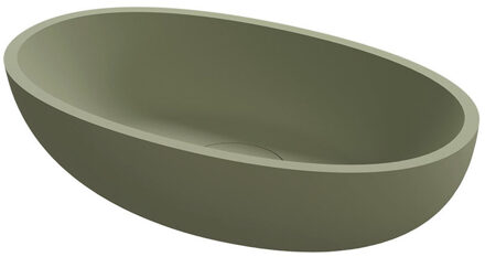 Waskom Riho Escala 55x32 cm Solid Surface Mat Moss Green Groen