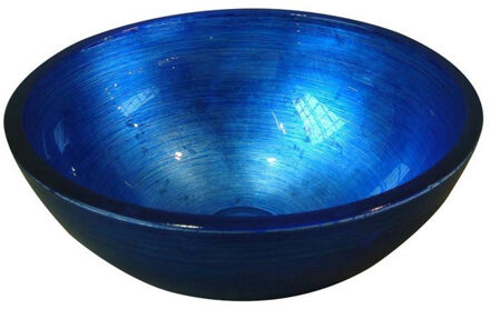 Waskom Sapho Murano Rond 40x14 cm Glas Blauw