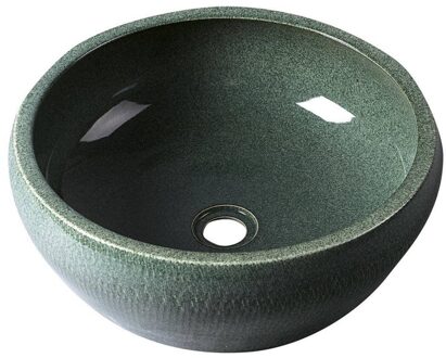 Waskom Sapho Priori Rond 42x15 cm Keramiek Groen