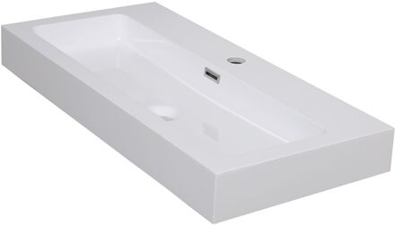 Waskom Toilet Arezzo - Glanzend - Inclusief Kraan - Wit - 38cm