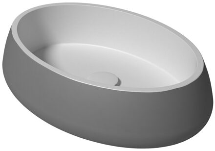 Waskom Zydra Elipse 60x42 cm Titanio Grijs