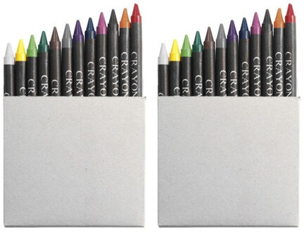 Waskrijtjes - wasco - 24x stuks - gekleurd - kleuren/tekenen/knutselen