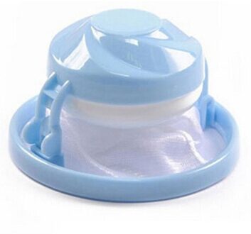 Wasmachine Accessoires Thuis Zwevende Pluisjes Haar Catcher Mesh Pouch Wasmachine Wasserij Filter Zak Wol Opslag blauw