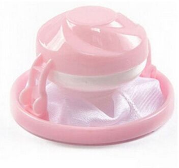Wasmachine Accessoires Thuis Zwevende Pluisjes Haar Catcher Mesh Pouch Wasmachine Wasserij Filter Zak Wol Opslag roze
