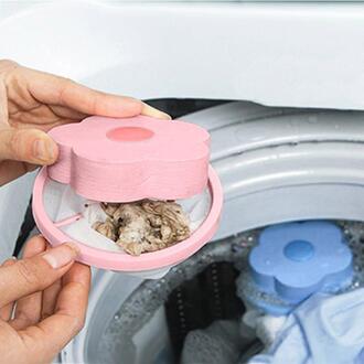 Wasmachine Ballen Haar Wasmachine Rimpel Remover Droger Bal Naar Droger Drijvende Wasserij Cap Washer Wasdroger Ballen roze