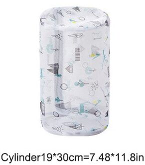 Wasmachine Huishoudelijke Ondergoed Opslag Waszak Netto Pocket Kleding Netto Zak Mesh Rits Kleding Zorg Zak Ondergoed Organiseren Cylindrical