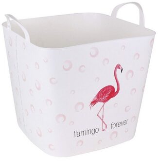 Wasmand Flamingo Forever 25 L (38X33X35 Cm)