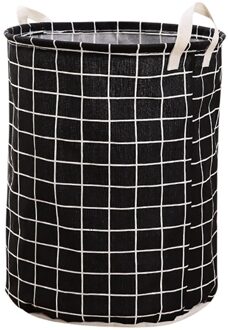 Wasmand Mode Gedrukt Huishoudelijke Opvouwbare Speelgoed Kleding Opbergtas Kleding Emmer Organizer Thuis Diversen Opslag Vat zwart