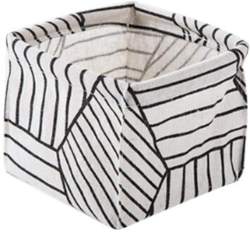 Wasmand Opvouwbare Speelgoed Opbergmanden Picknick Vuile Kleren Mand Doos Katoen Wassen Kleding Doos Baby Organizer A(12x12x9cm)