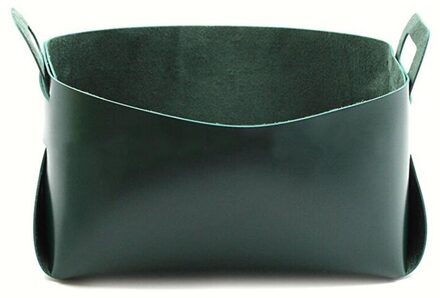 Wasmand Vilt Handvat Huishouden Diversen Opvouwbare Opbergmanden Kleding Organisator Grote Capaciteit Effen Opslag Mand groen