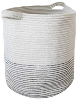 Wasmand Vuile Kleren Opslag Mand Ronde Vorm Katoenen Touw Geweven Speelgoed Diversen Opbergtas