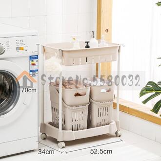 Wasmand, Wasmand, Vuile Kleren, Opslag Mand, Vloer, Huishoudelijke Badkamer, Badkamer Opbergrek, rack ml1