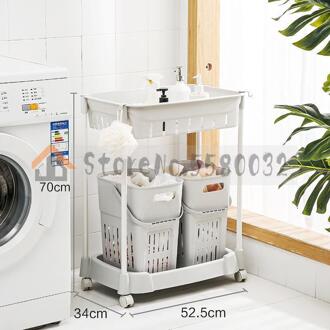 Wasmand, Wasmand, Vuile Kleren, Opslag Mand, Vloer, Huishoudelijke Badkamer, Badkamer Opbergrek, rack ml2