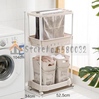 Wasmand, Wasmand, Vuile Kleren, Opslag Mand, Vloer, Huishoudelijke Badkamer, Badkamer Opbergrek, rack ml5