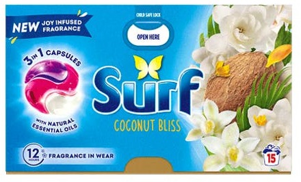 Wasmiddel Surf Capsules Coconut Bliss 15 st