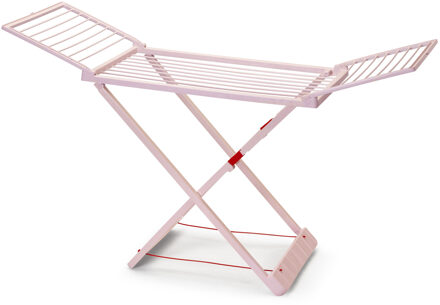 Wasrek - 20 meter - droogrek - oud roze - kunststof - 55x180x108 cm