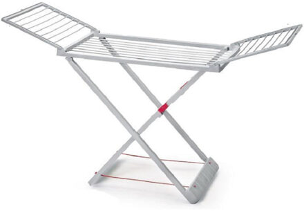 Wasrek/droogrek - grijs - kunststof - 180 x 108 cm - staand/inklapbaar