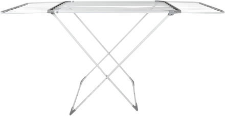 Wasrek/droogrek - wit - metaal - 108 x 55 x 94 cm - ophangen