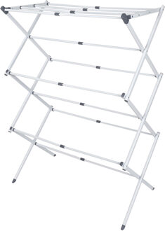 Wasrek/droogrek - wit - metaal - 40 x 37 x 105 cm - ophangen