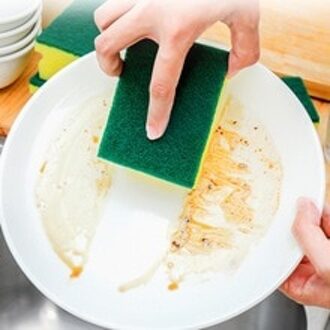 Wassen Spons 10*7*4.5Cm 5Pcs Catering Schoonmaakmiddel Gerechten