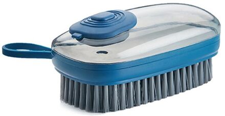 Wasserette Borstel Multifunctionele Huishouden Borstel Kleren Borstel Plaat Borstel Schoen Automatische Vloeibare Toevoeging Reinigingsborstel meer blauw