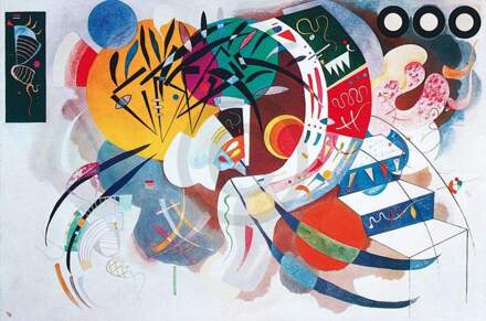 Wassily Kandinsky - Dominant Curve Kunstdruk 100x70cm