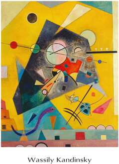 Wassily Kandinsky - Harmonie Tranquille Kunstdruk 60x80cm