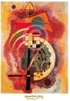 Wassily Kandinsky - Hommage A Grohmann Kunstdruk 40x50cm