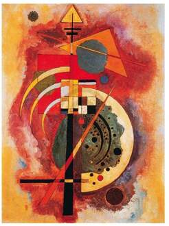 Wassily Kandinsky - Hommage A Grohmann Kunstdruk 60x80cm