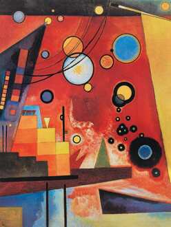 Wassily Kandinsky - Schweres Rot Kunstdruk 60x80cm