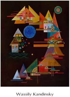 Wassily Kandinsky - Spitzen Im Bogen, 1927 Kunstdruk 60x80cm